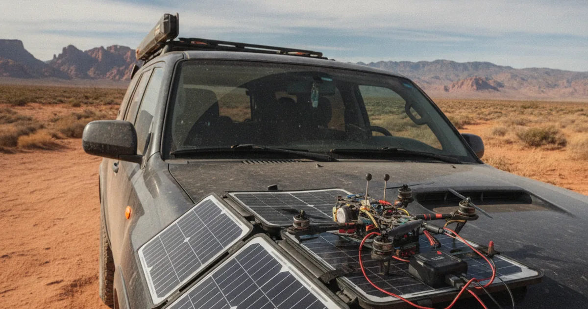 FPV Drohne mit Solarpanel laden: Unterwegs autark bleiben
