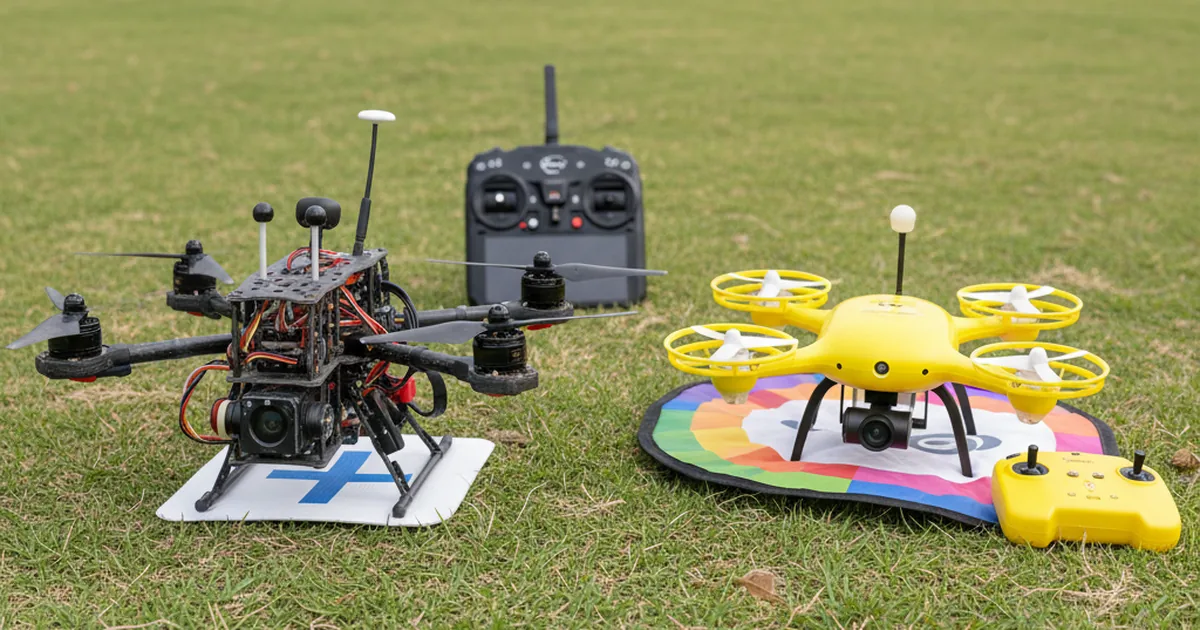 Vergleichstabelle: FPV Drohne vs. Spielzeugdrohne